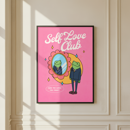 Self Love Club Frog Print