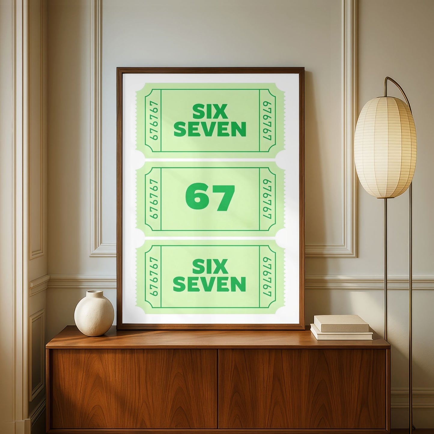 67 Green Poster
