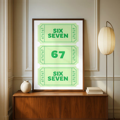 67 Green Poster
