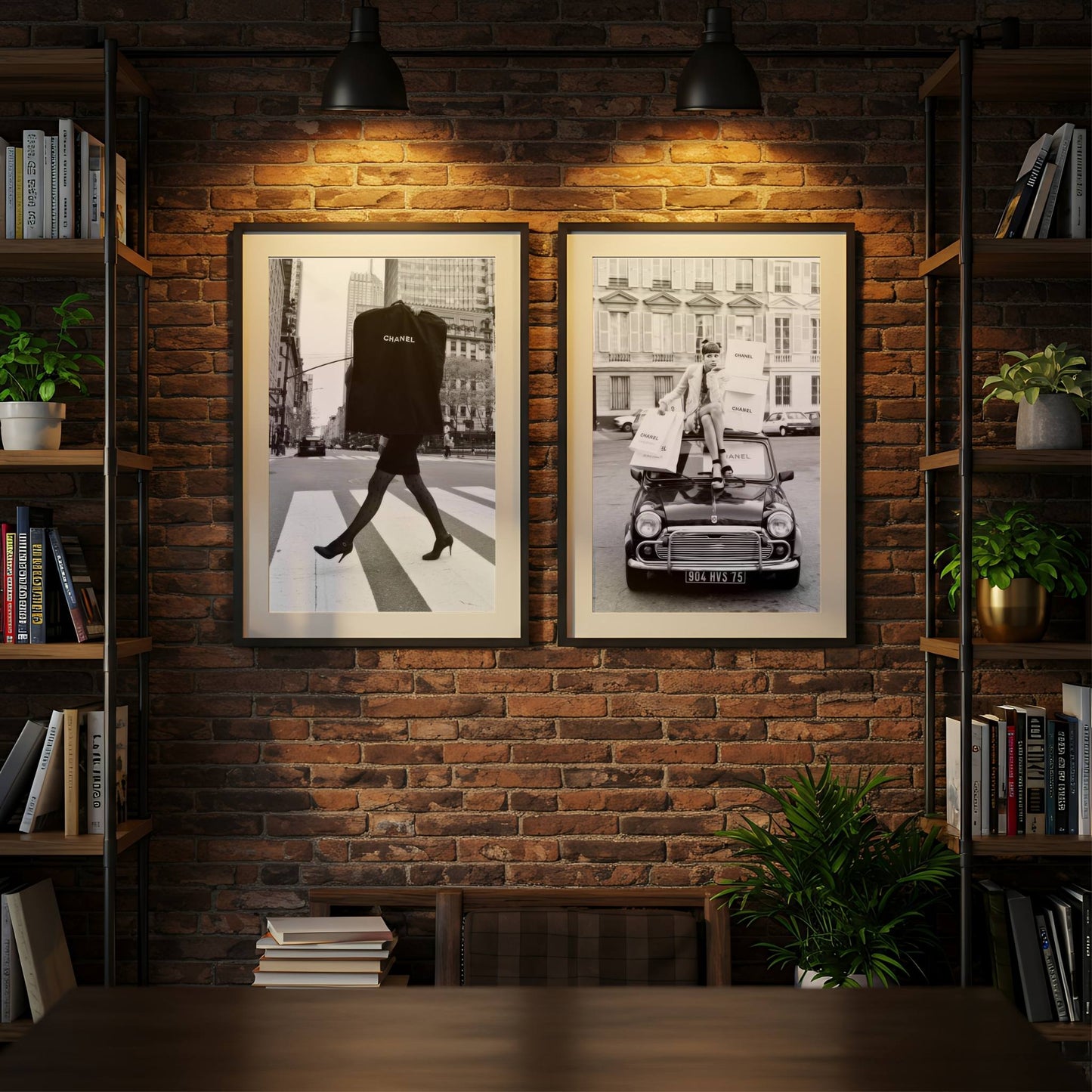 Set of 2 Chanel Fashion Print