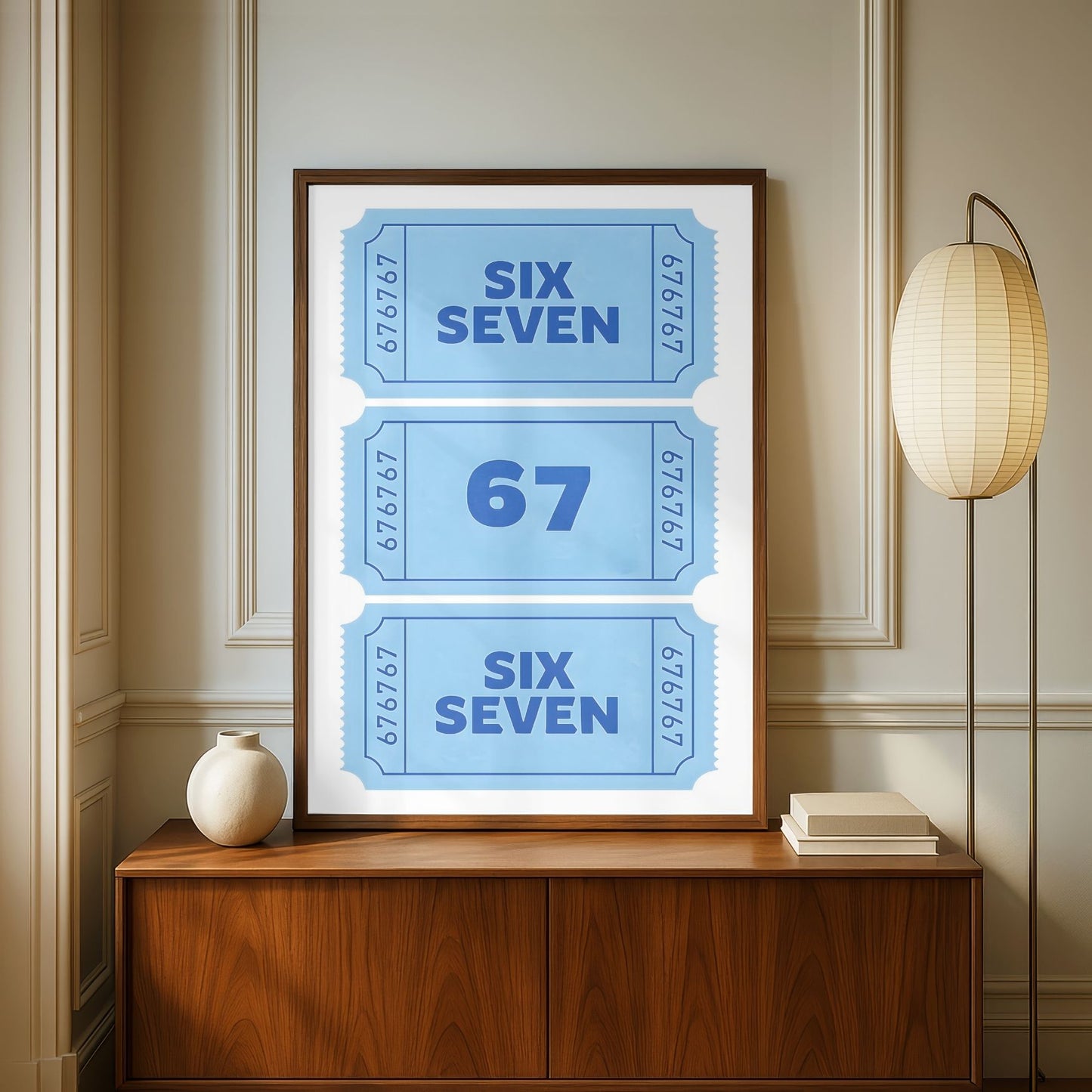 67 Blue Poster