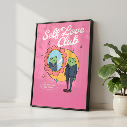 Self Love Club Frog Print