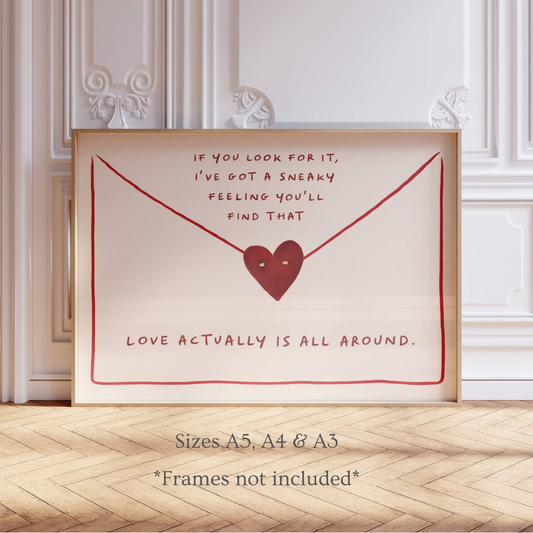 Love Actually Inspired Quote Print