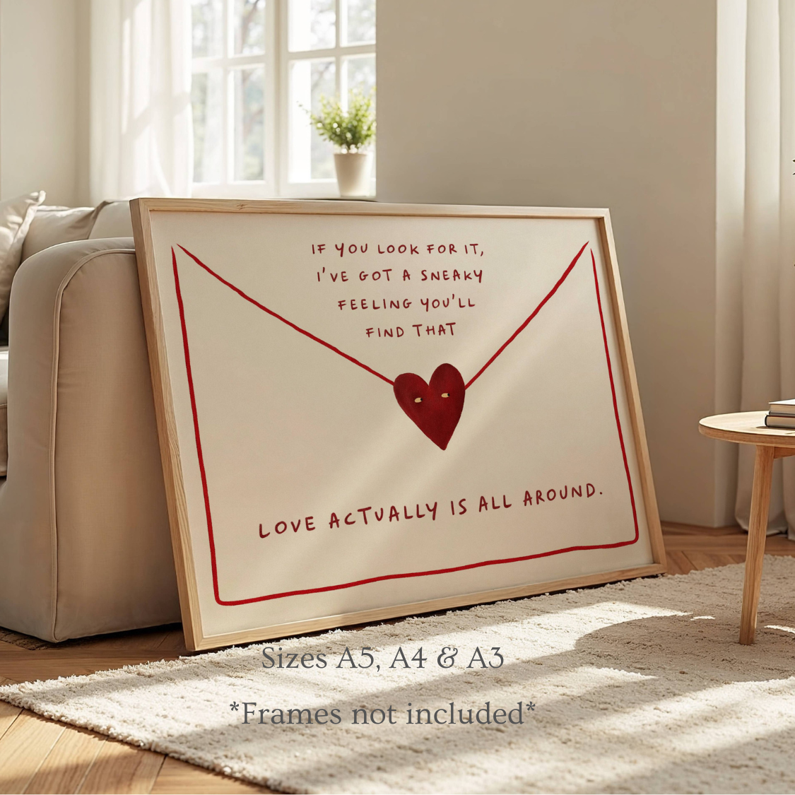 Love Actually Inspired Quote Print