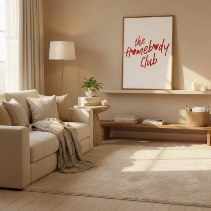 The Homebody Club Wall Art Print