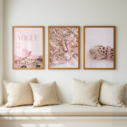Set of 3 Pink Fashion Prints