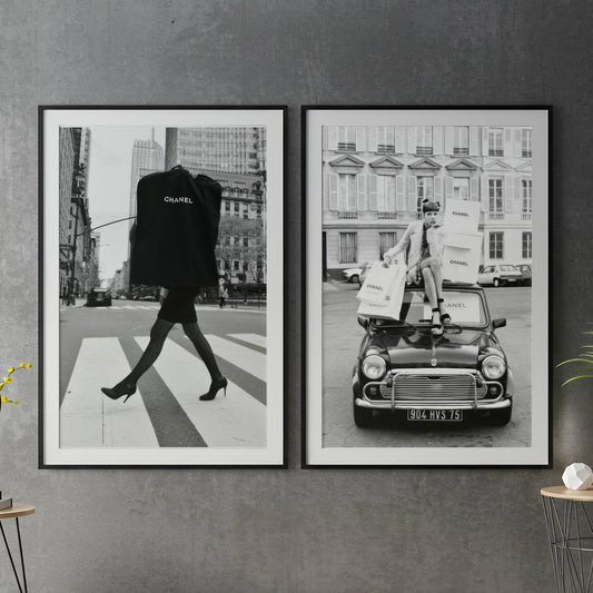 Set of 2 Chanel Fashion Print