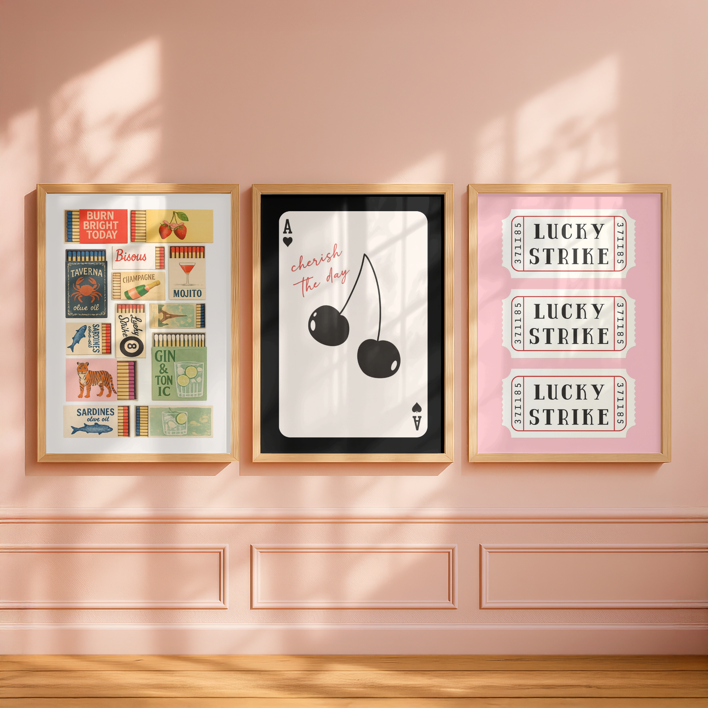 Set of 3 Retro Wall Art Prints