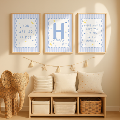 Set of 3 Boys Nursery Prints