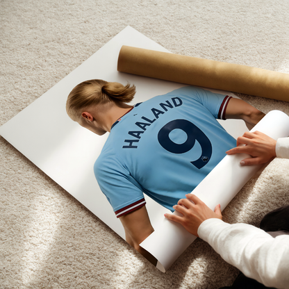 Set of 3 Personalised Erling Haaland Prints MCFC