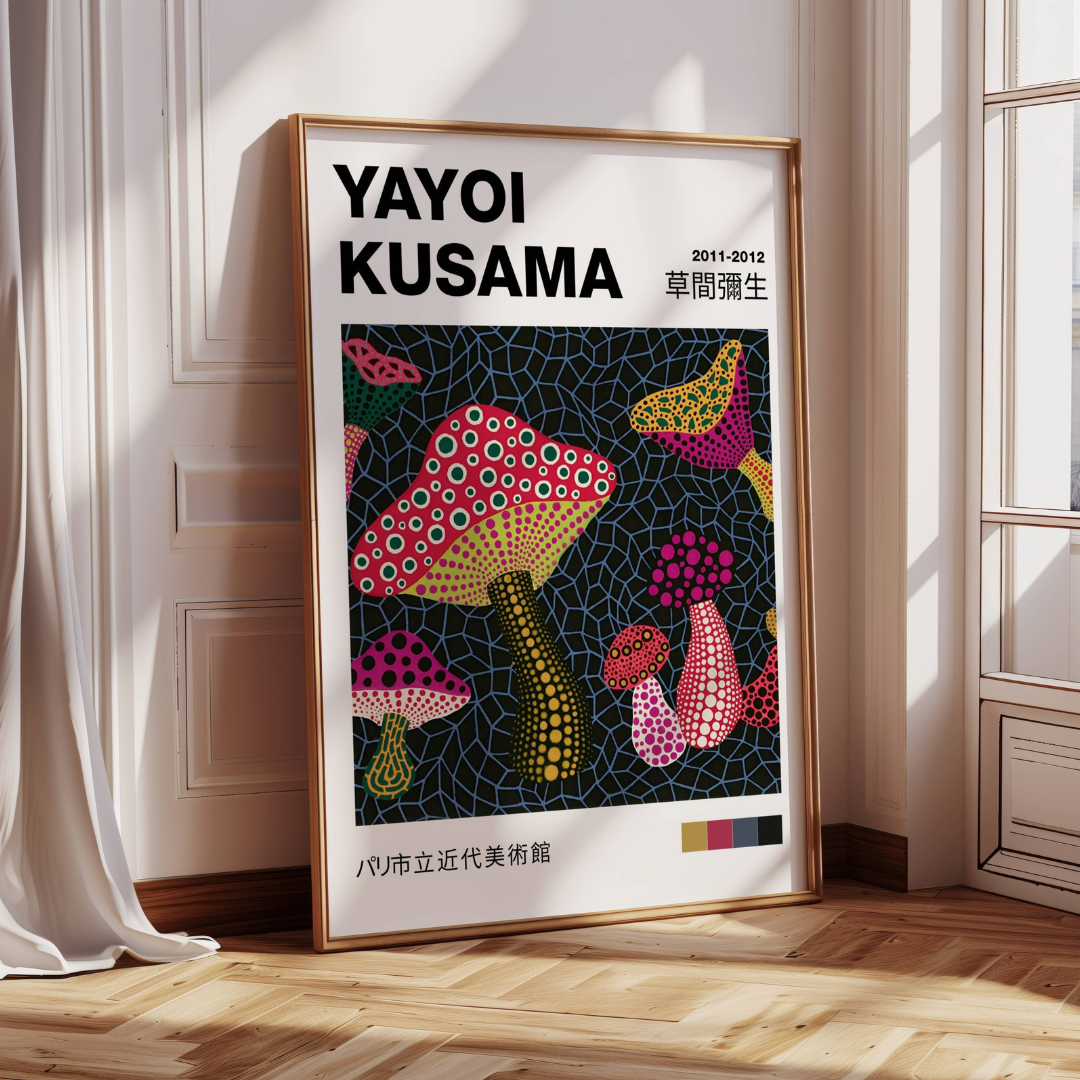 Yayoi Kusama 2011-2012 Mushrooms Print