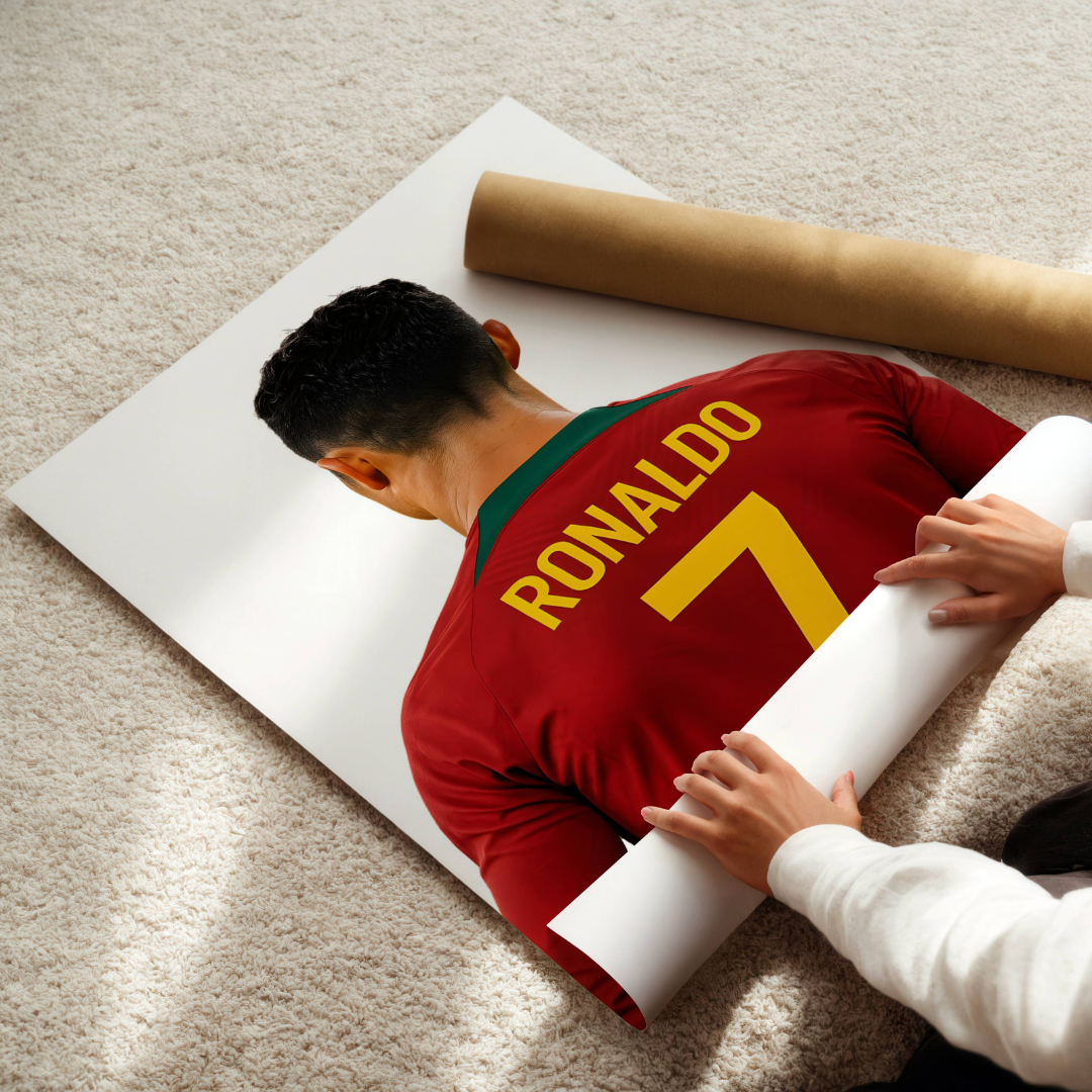 Set of 3 Personalised Ronaldo Prints