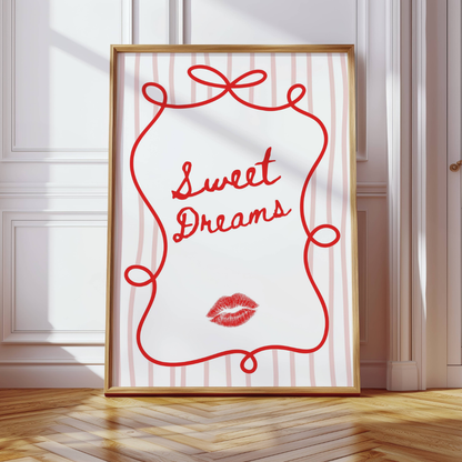 Sweet Dreams Bedroom Print
