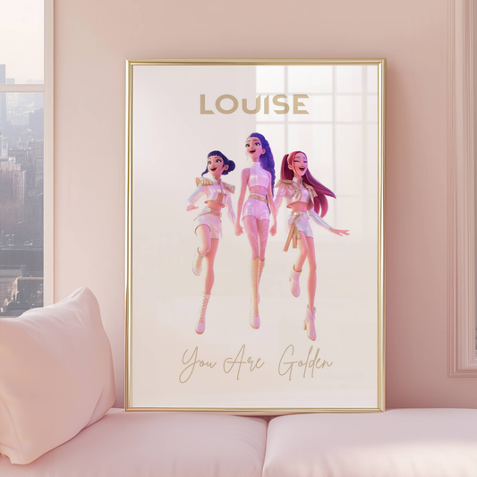 Personalised Kpop Demon Hunter Print