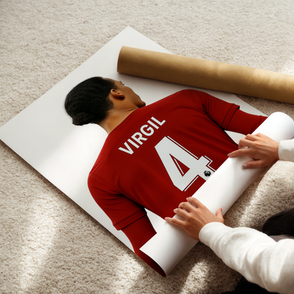 Set of 3 Personalised Virgil Van Dijk Prints