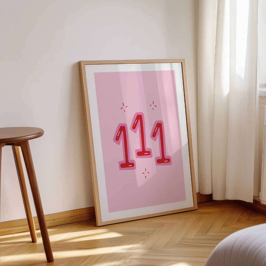 111 Angel Numbers Print