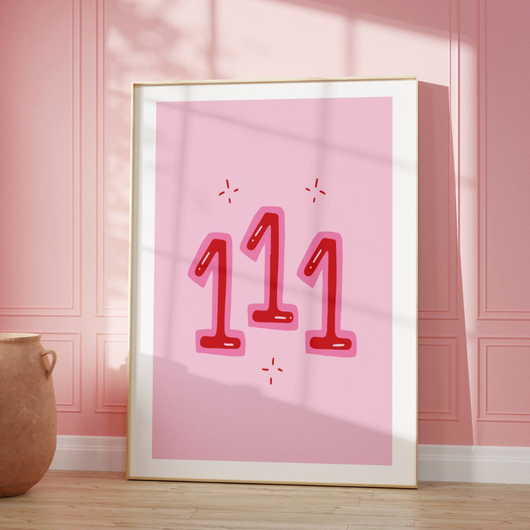 111 Angel Numbers Print