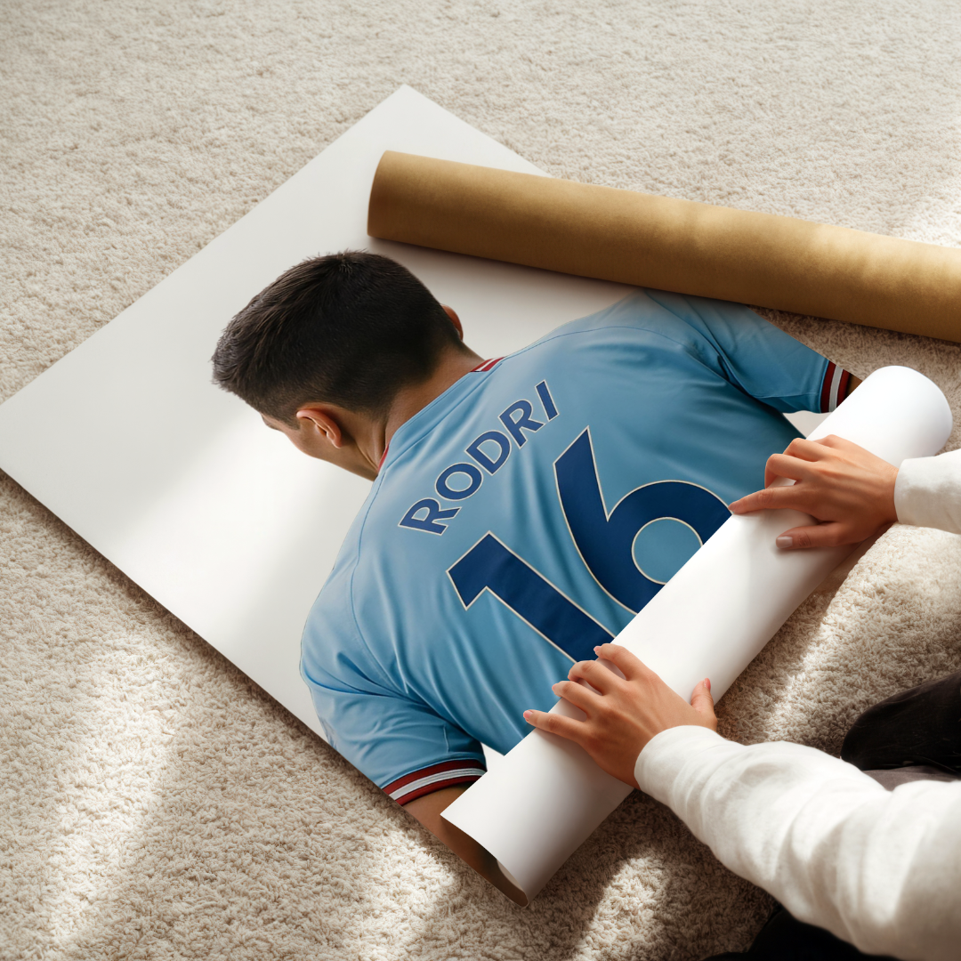 Set of 3 Personalised Rodri Prints MCFC