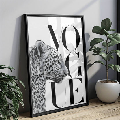 Leopard Vogue Poster