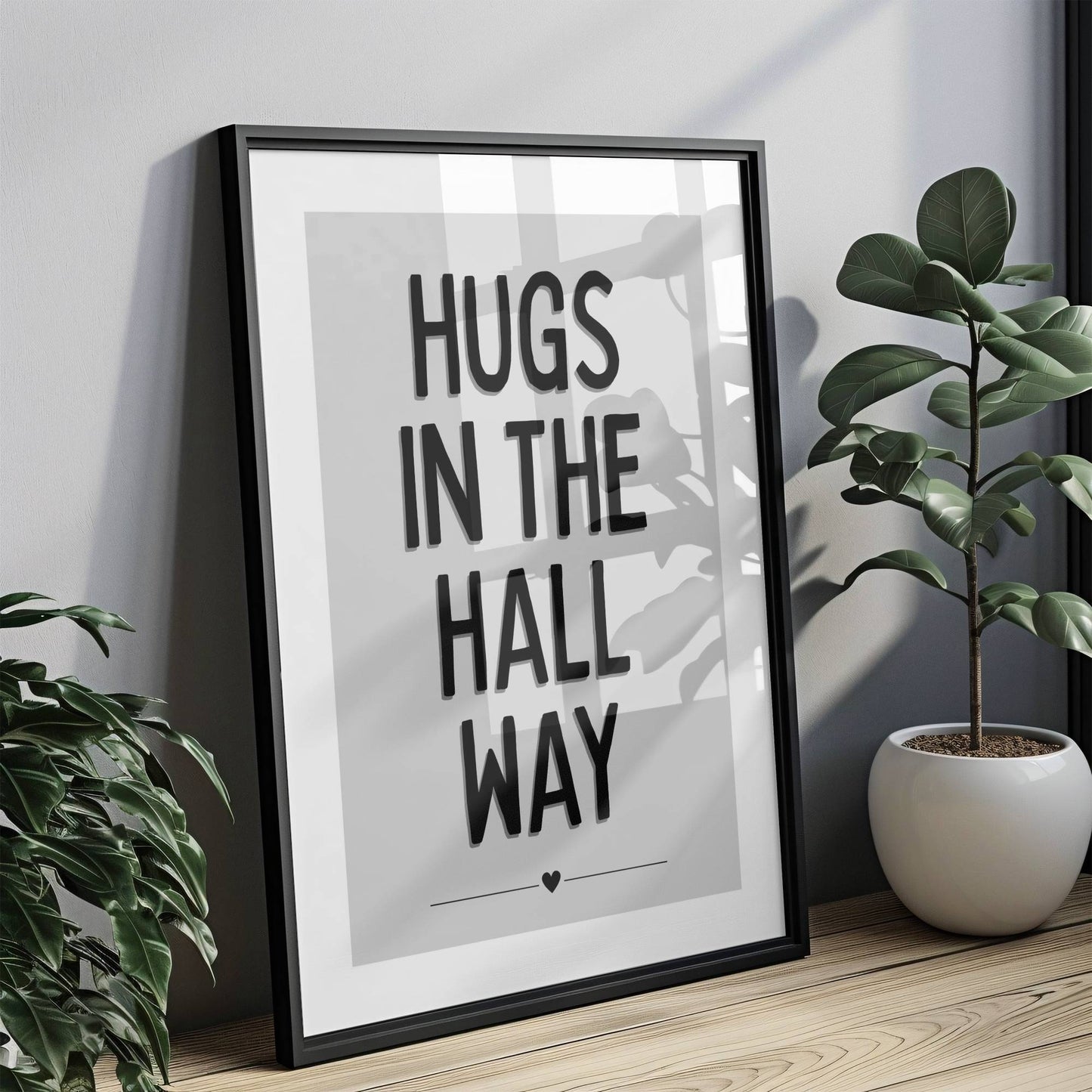 Hugs In The Hall Way - Grey