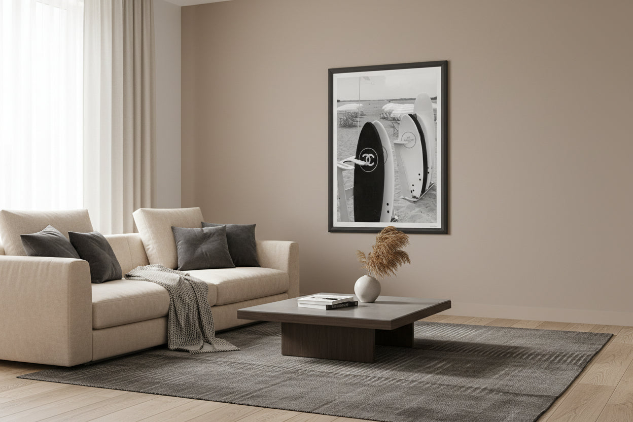 Chanel Surfboard Luxury Fashion Print