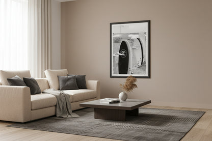 Chanel Surfboard Luxury Fashion Print
