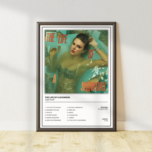 Taylor Swift - The Life of a Showgirl Poster