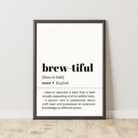Brew-tiful Definition Poster