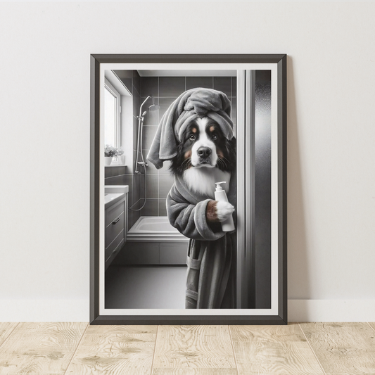 Bernese Dog Bathroom Print
