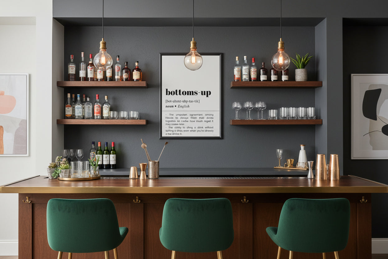 Bottoms up Definition Poster