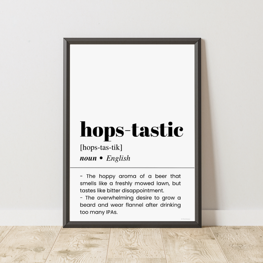 Hops-tastic Definition Poster