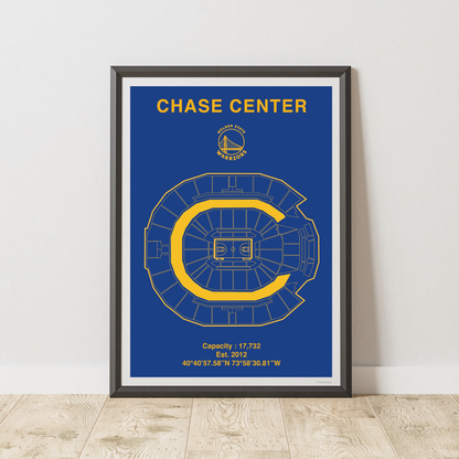 Golden State Warriors Chase Center Stadium Poster