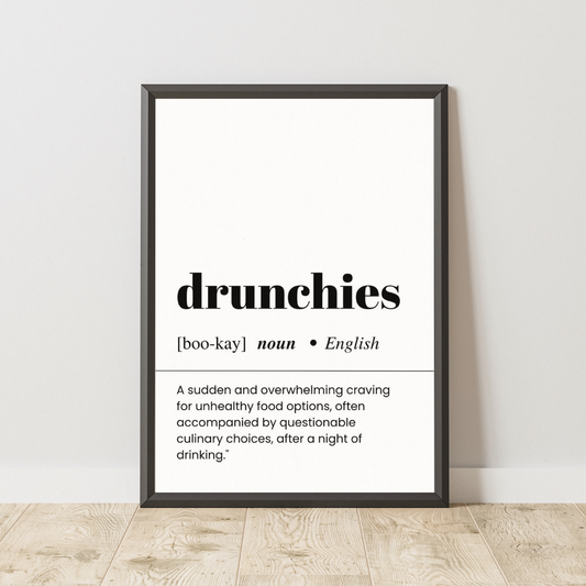 Drunchies Definition Poster