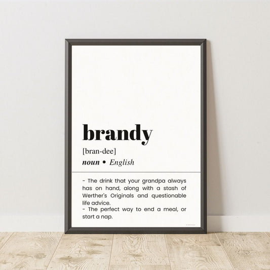 Brandy Definition Poster