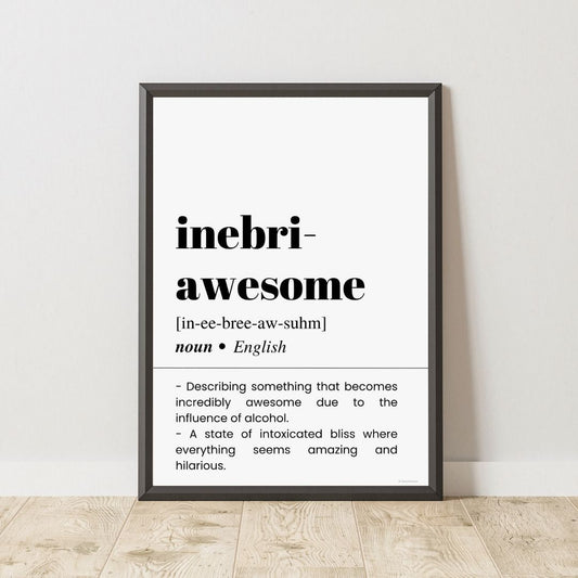 Inebri-Awesome Definition Poster