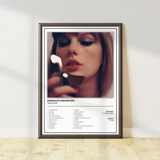 Taylor Swift - Midnights 3am Edition Poster