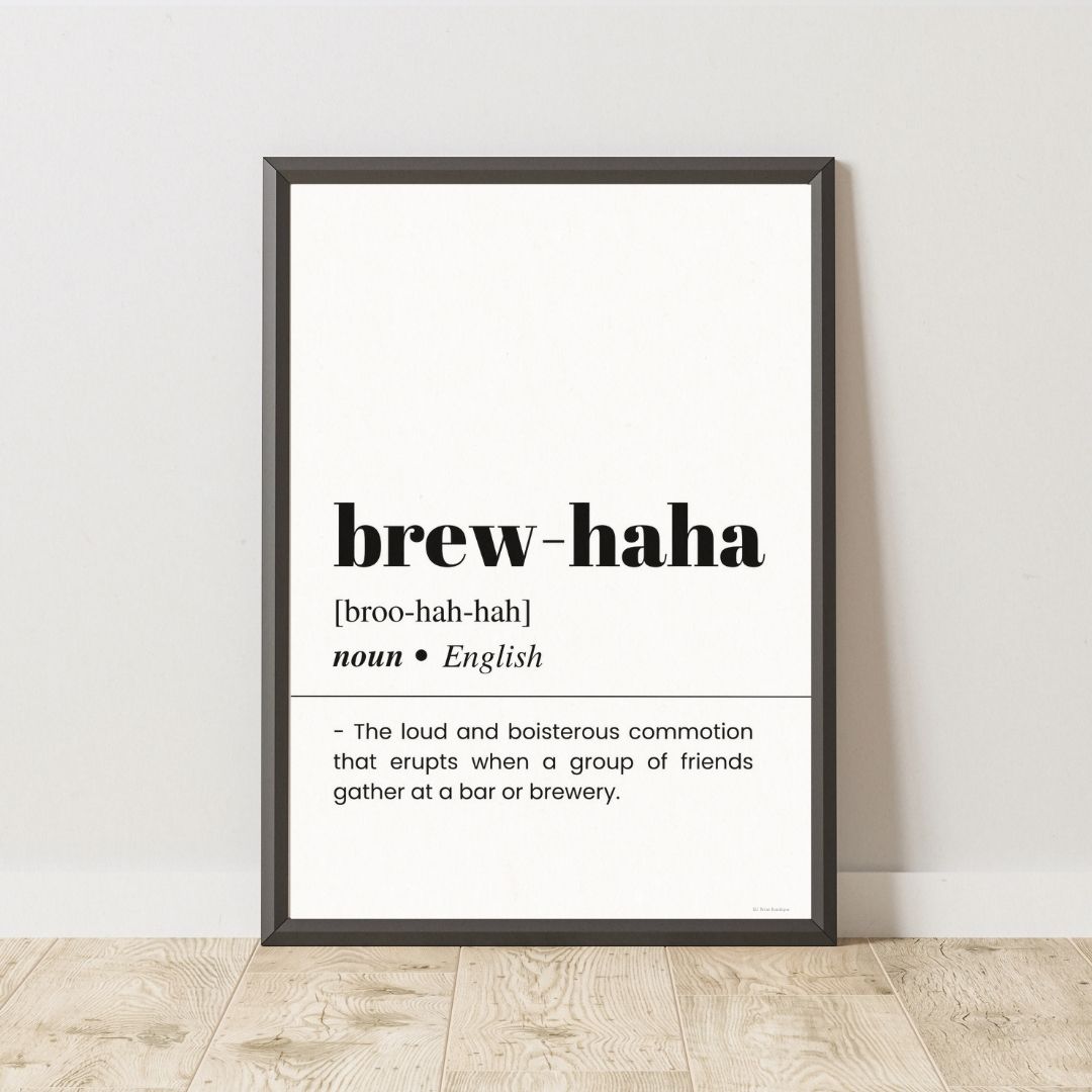 Brew-haha Definition Poster