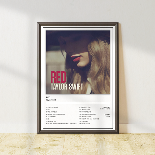 Taylor Swift - Red Poster