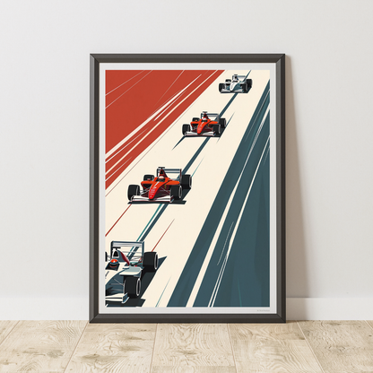 Formula 1 Race Car Poster