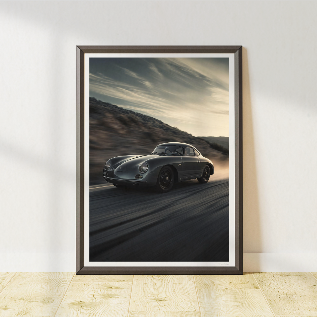 Porsche 356 Wall Art Print | Luxury Automotive Poster