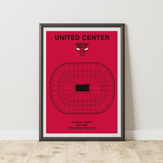 Chicago Bulls - United Center Baskell Poster