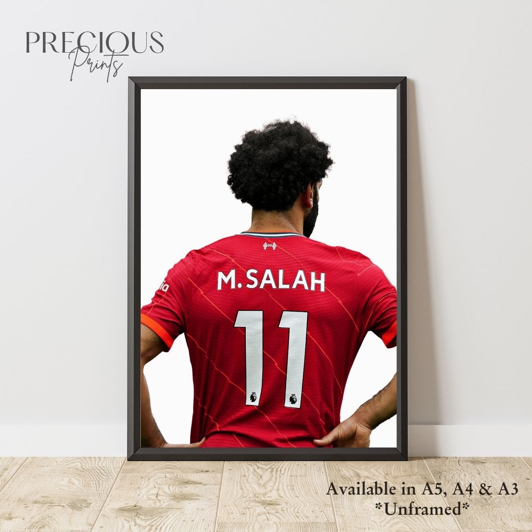 Set of 3 Personalised Mo Salah Prints