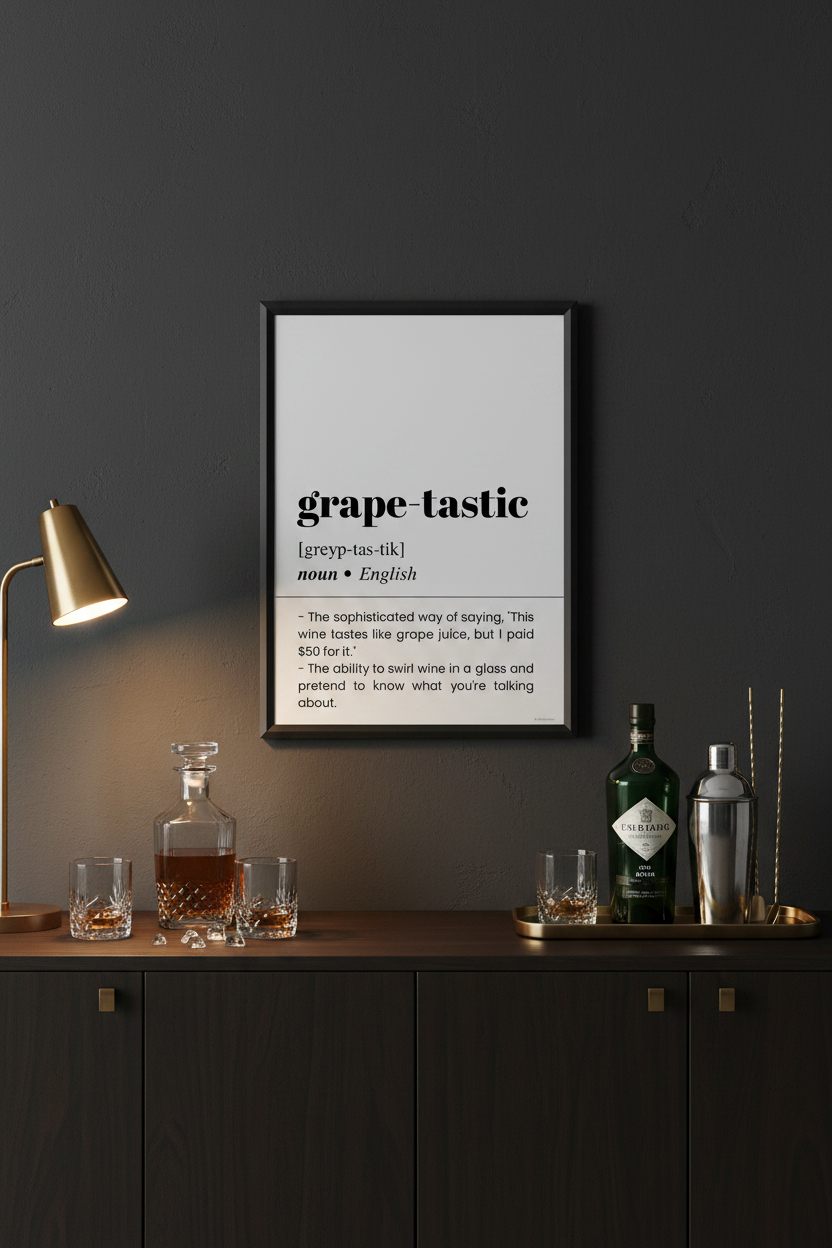 Grape-tastic Word Definition Poster