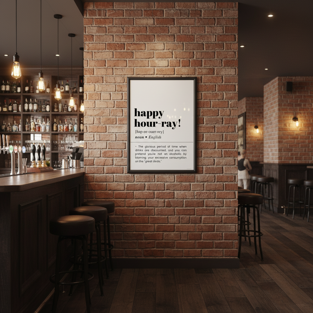 Happy Hour-ray Definition Poster