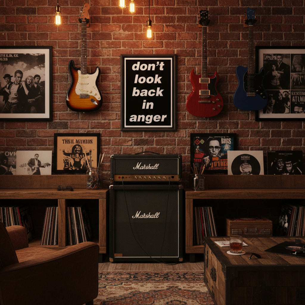 Oasis Lyric Poster - Don't Look Back In Anger