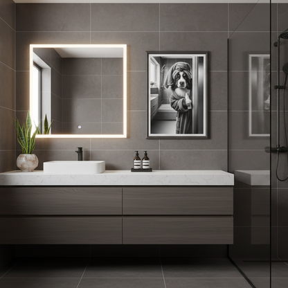 Bernese Dog Bathroom Print