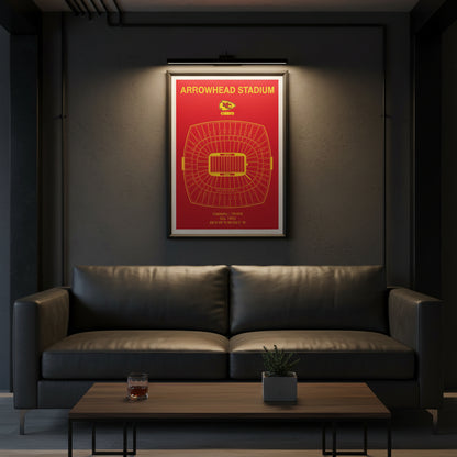 Kansas City Chiefs Arrowhead Stadium Poster