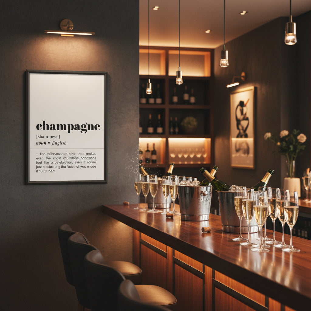Champagne Definition Poster