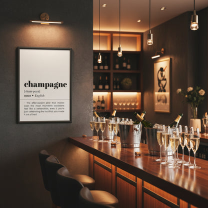 Champagne Definition Poster