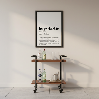 Hops-tastic Definition Poster